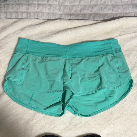 Speed up Low Rise Teal Shorts - Picture 1 of 2